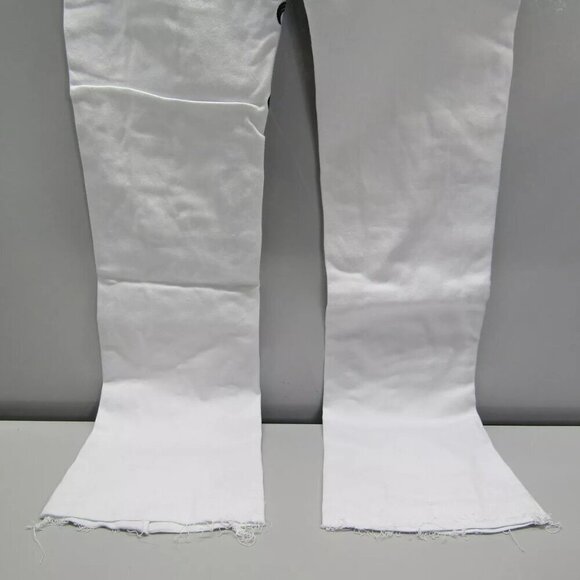 NEW POLITICS JEANS Men's Pant White Barkley Stacked Embroidery 5 Pocket Size 40 - Picture 8 of 13